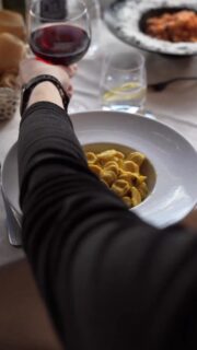 A special lunch with the saffron orecchiette, fresh fish, and a glass of red to warm the mood, especially with this crisp, biting cold settling in. Just taking a moment to enjoy good food and good vibes. 🍽️✨ #enjoyyourmeal #november #sundaylunch #lunchtime #TBstyle